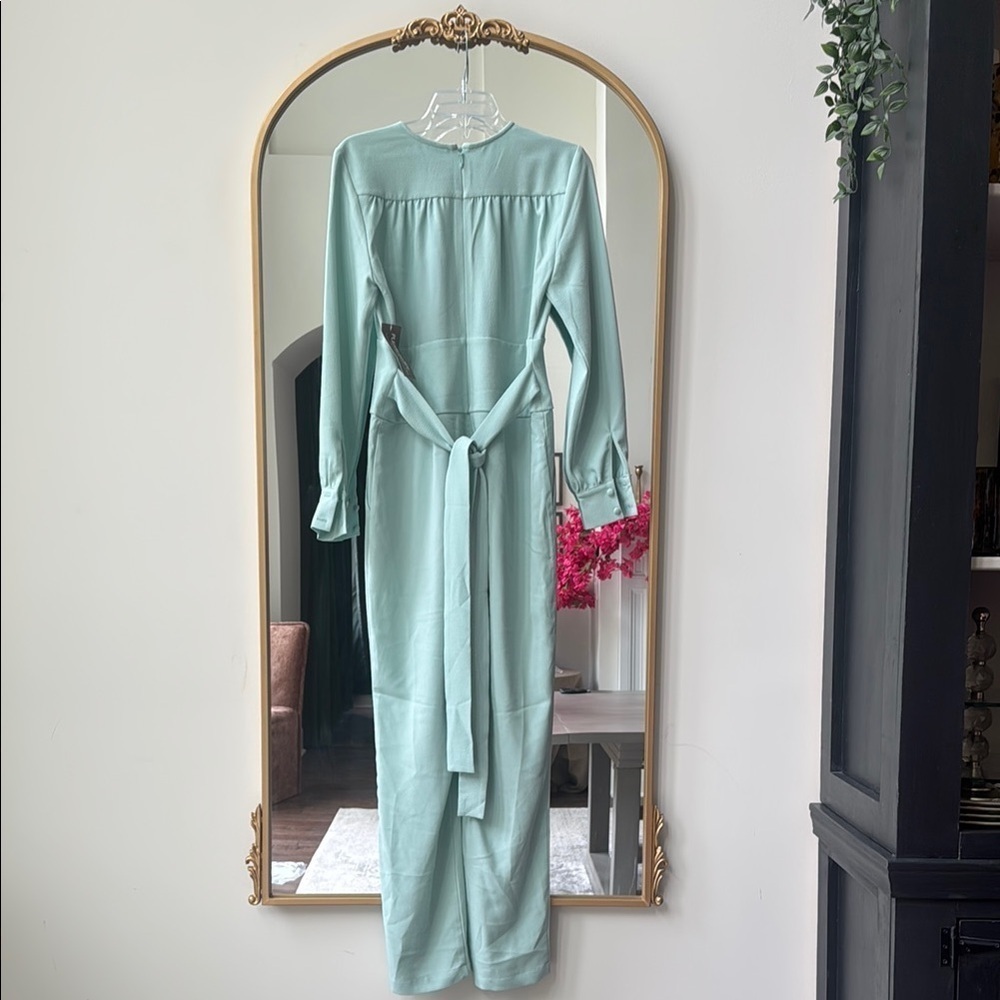 Elegant Mint Green Women's Dress - Picture 5 of 6